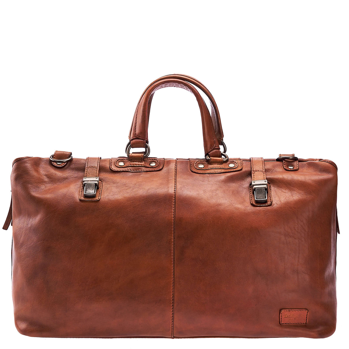 Сумка дорожная Dr.Koffer из натуральной кожи коричневая