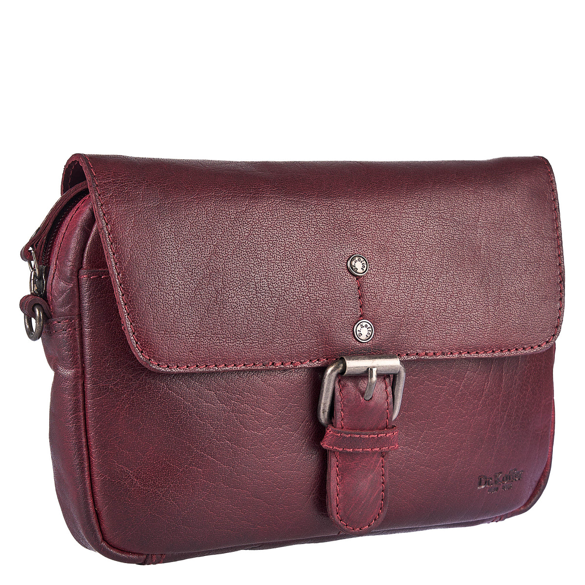 Женская сумка Dr. Koffer из натуральной кожи бордовая