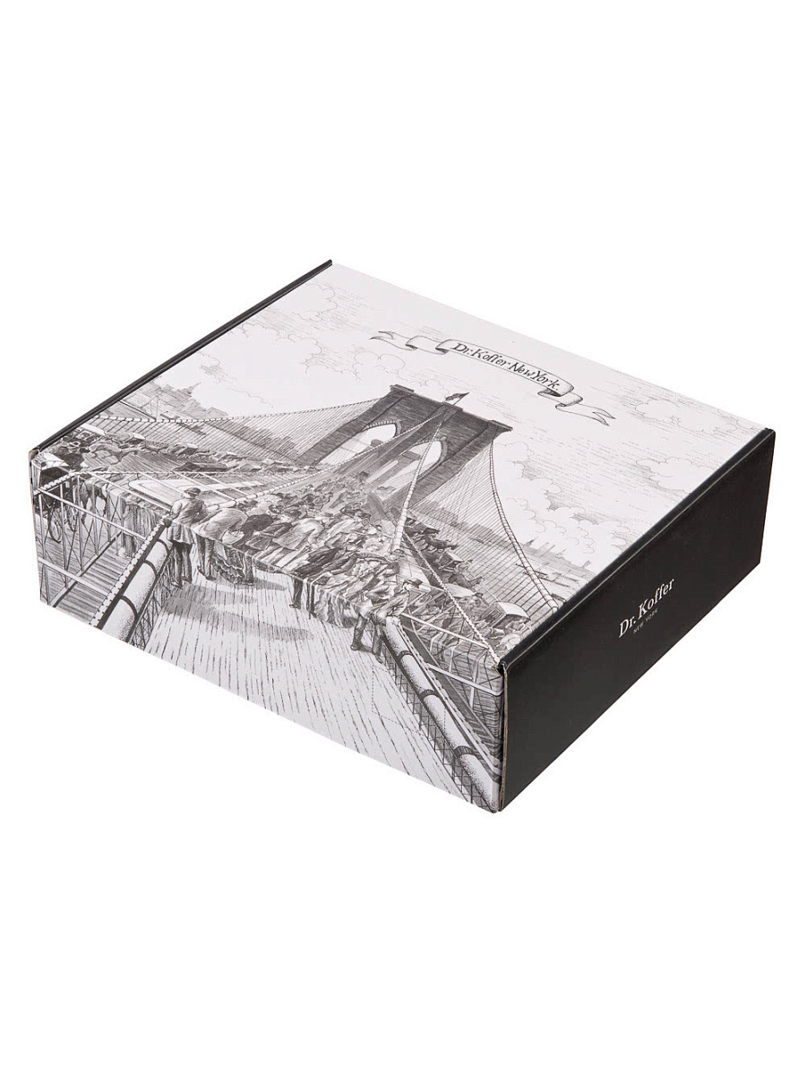 Рюкзак Dr.Koffer из натуральной кожи темно-коричневый