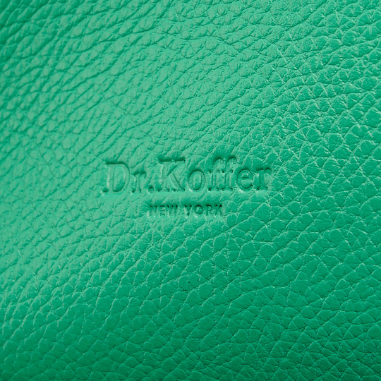 Женская сумка Dr. Koffer из натуральной кожи зеленая