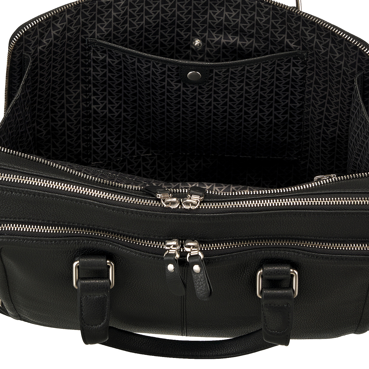 Деловая сумка Dr.Koffer из натуральной кожи черная