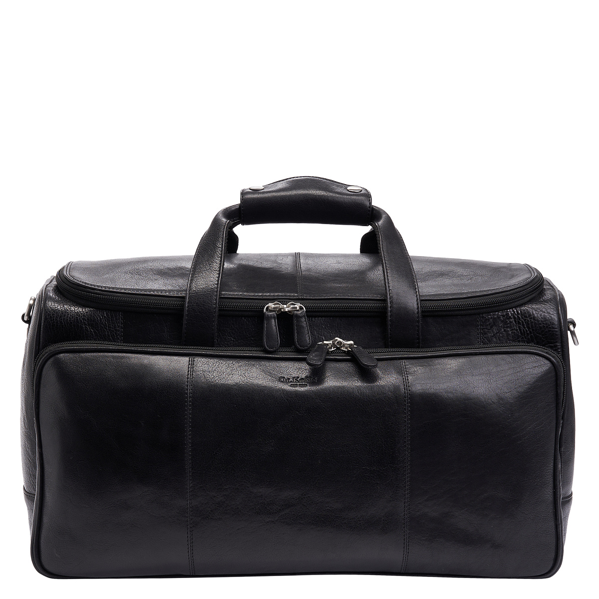 Сумка дорожная Dr.Koffer из натуральной кожи черная