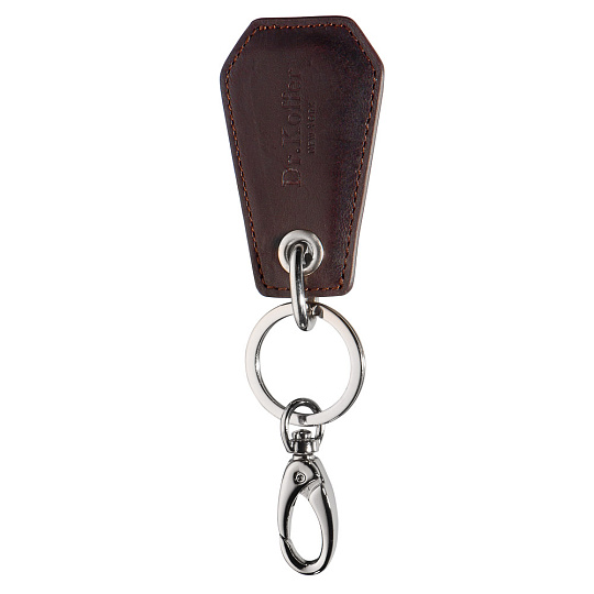 Брелок Dr. Koffer из натуральной кожи коричневый