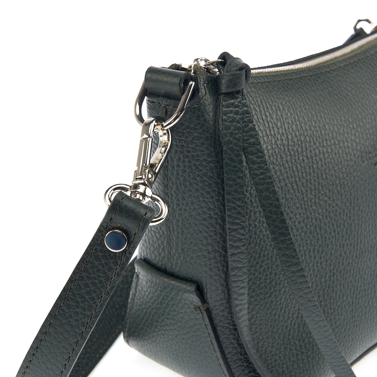 Женская сумка Dr. Koffer из натуральной кожи зеленая