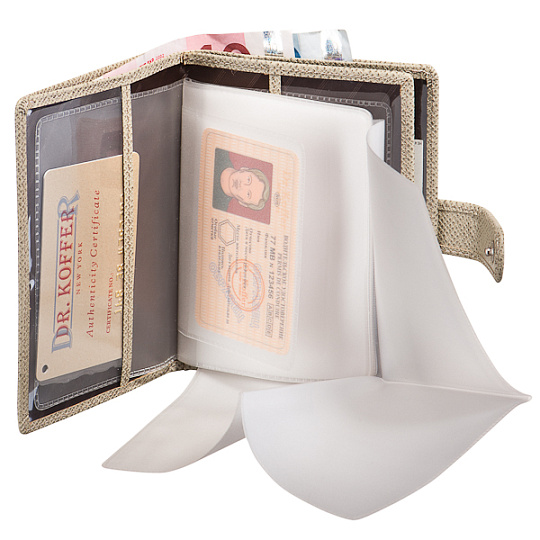 Обложка для паспорта/автодок из натуральной кожи Dr. Koffer