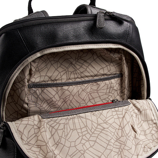 Рюкзак Dr.Koffer из натуральной кожи черный