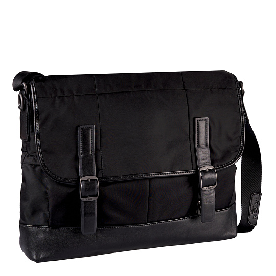 Сумка через плечо Dr.Koffer из нейлона и натуральной кожи