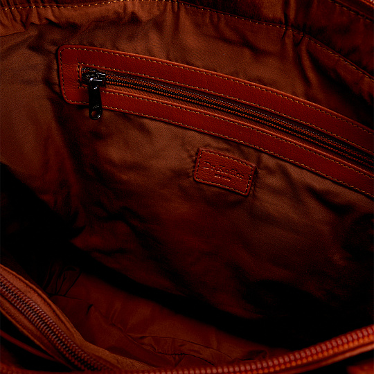 Женская сумка Dr.Koffer из натуральной кожи коричневая