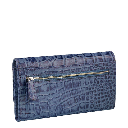 Портмоне Dr.Koffer из натуральной кожи синее