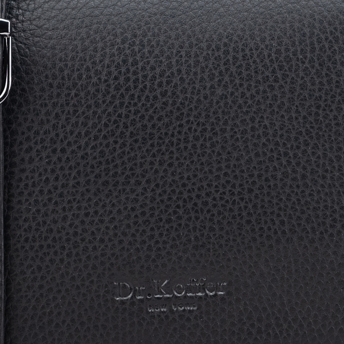 Женская сумка Dr.Koffer из натуральной кожи чёрная