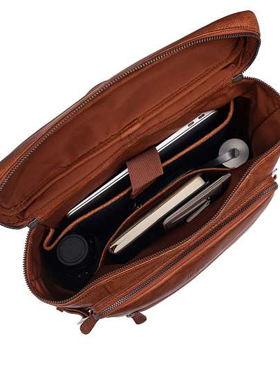 Рюкзак Dr. Koffer из натуральной кожи коричневый