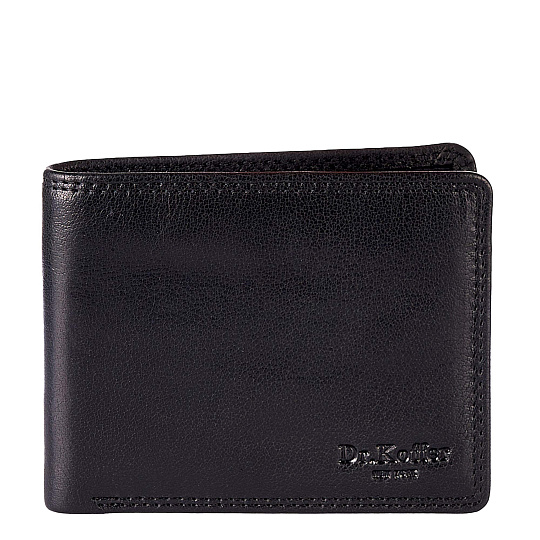 Портмоне Dr.Koffer из натуральной кожи черное