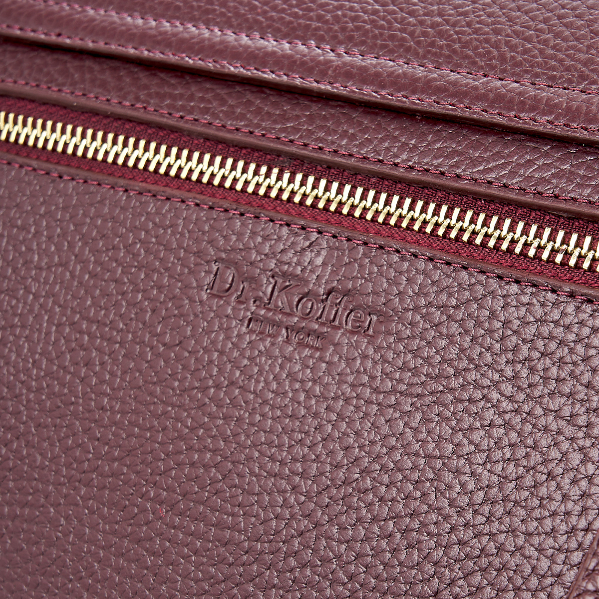 Женская сумка  Dr. Koffer из натуральной кожи бордовая