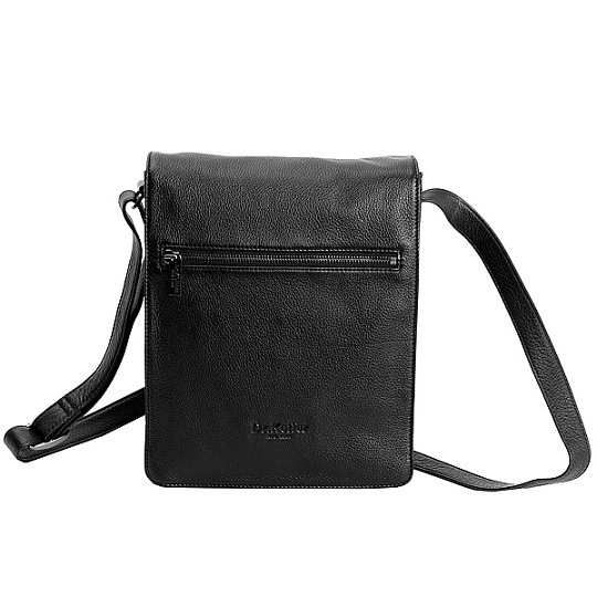 Сумка через плечо Dr.Koffer из натуральной кожи черная