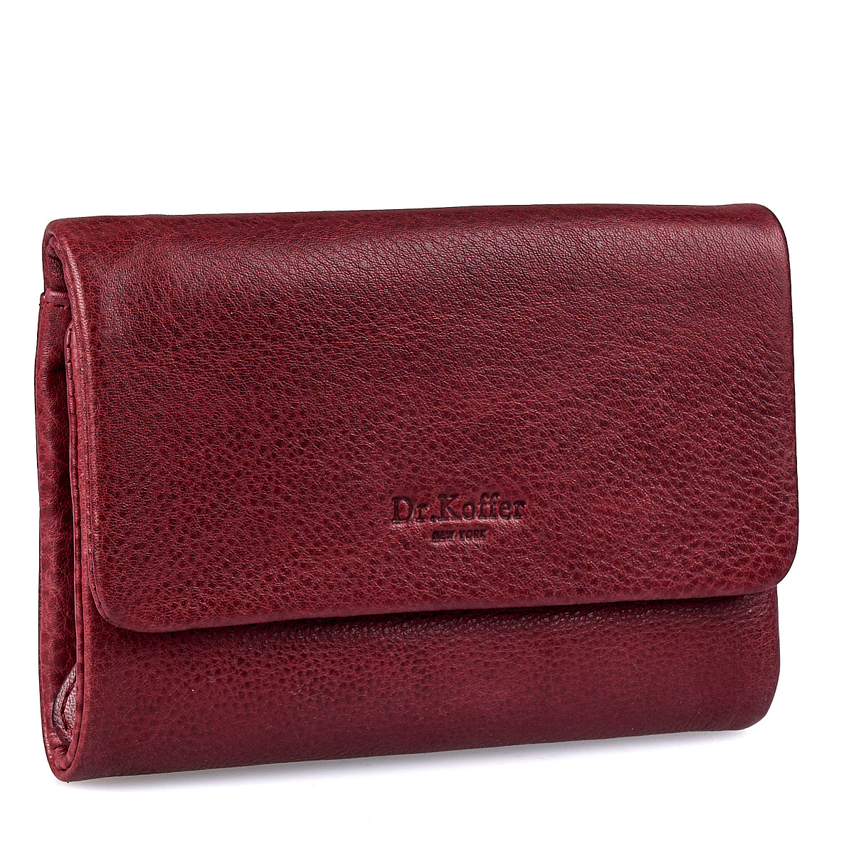 Портмоне Dr.Koffer из натуральной кожи бордовый