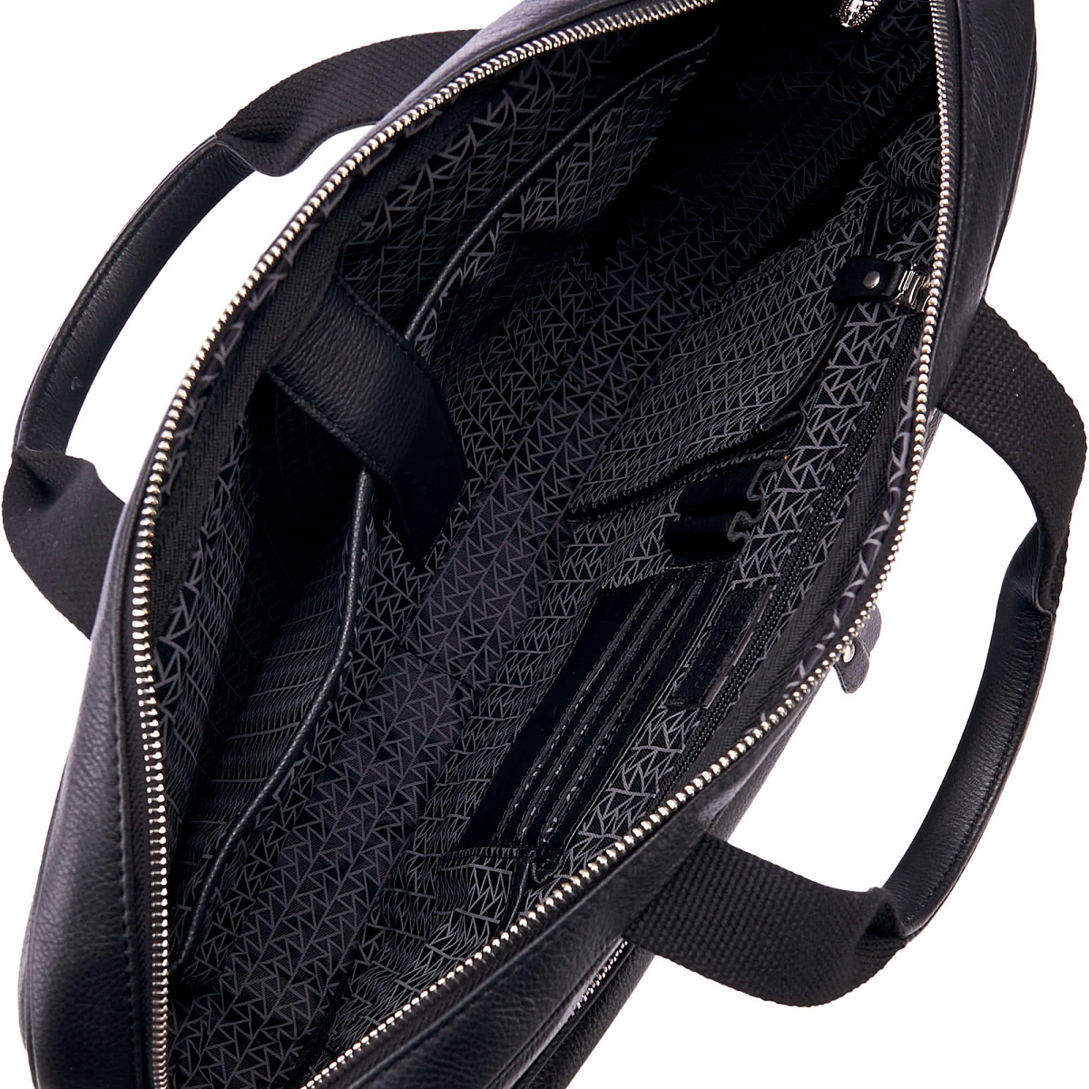 Деловая сумка Dr.Koffer из натуральной кожи черная