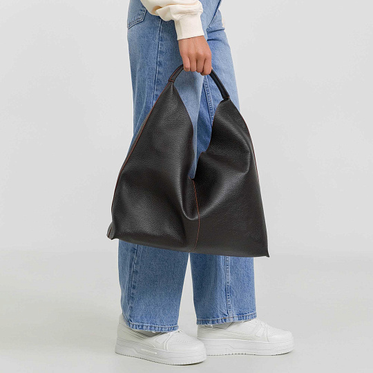 Женская сумка Dr.Koffer из натуральной кожи коричневая