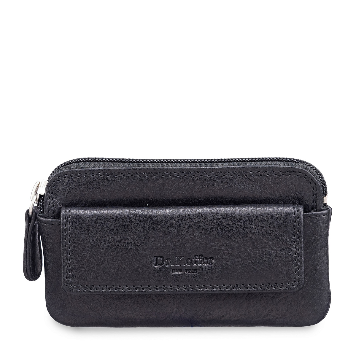 Ключница Dr.Koffer из натуральной кожи черная