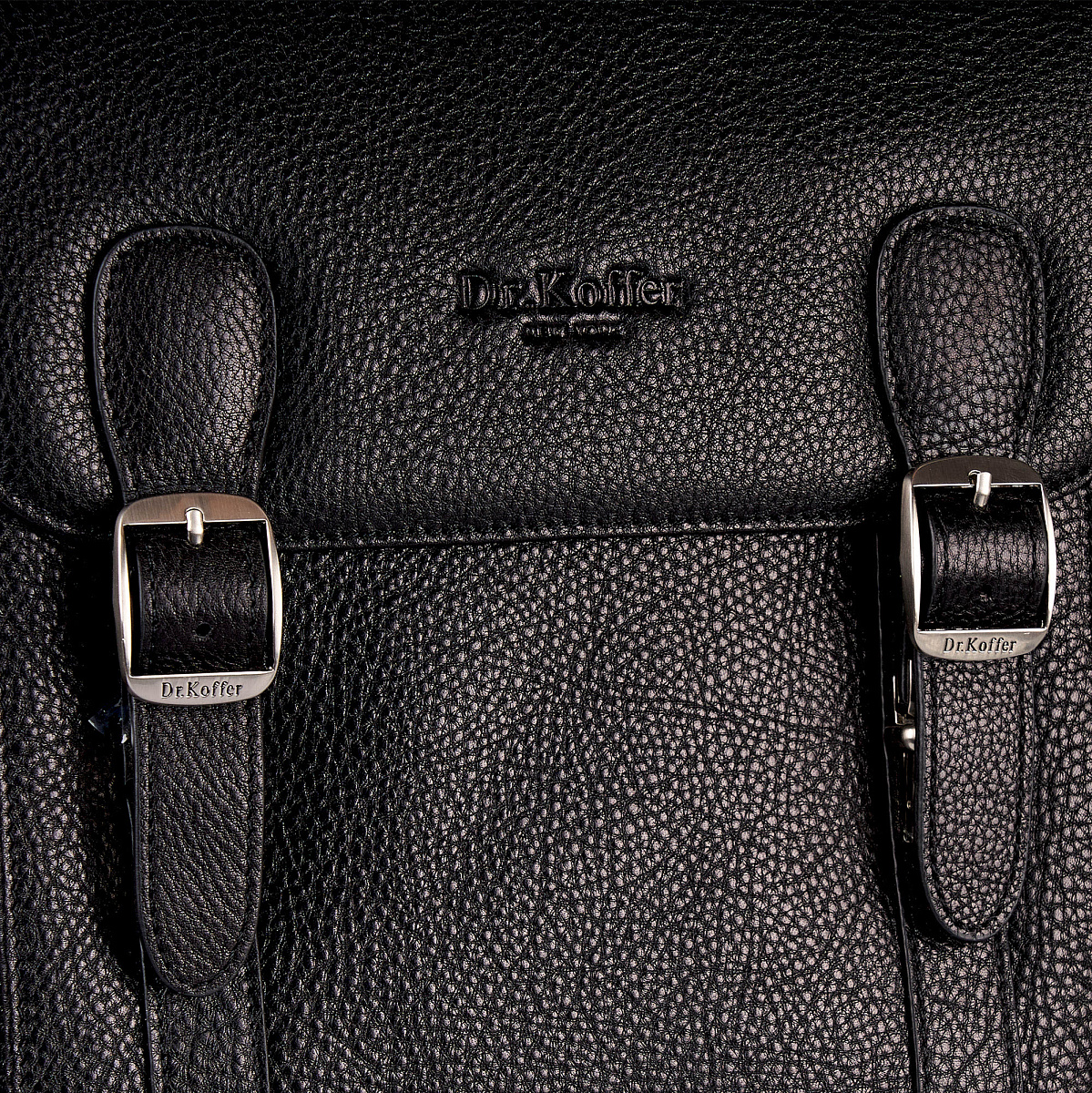 Сумка планшет Dr.Koffer из натуральной кожи черный