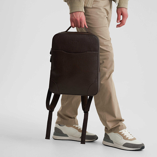 Рюкзак Dr.Koffer из натуральной кожи красный