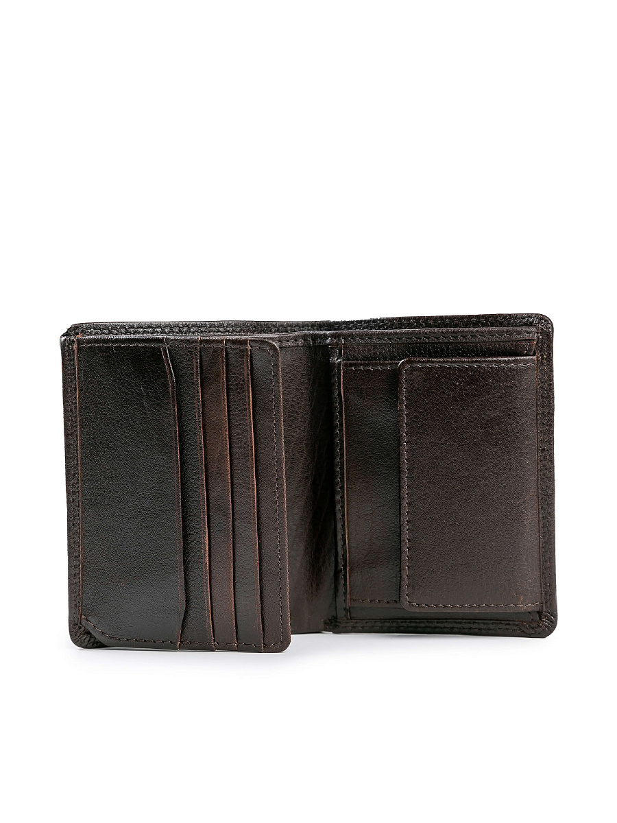 Портмоне Dr.Koffer из натуральной кожи коричневое