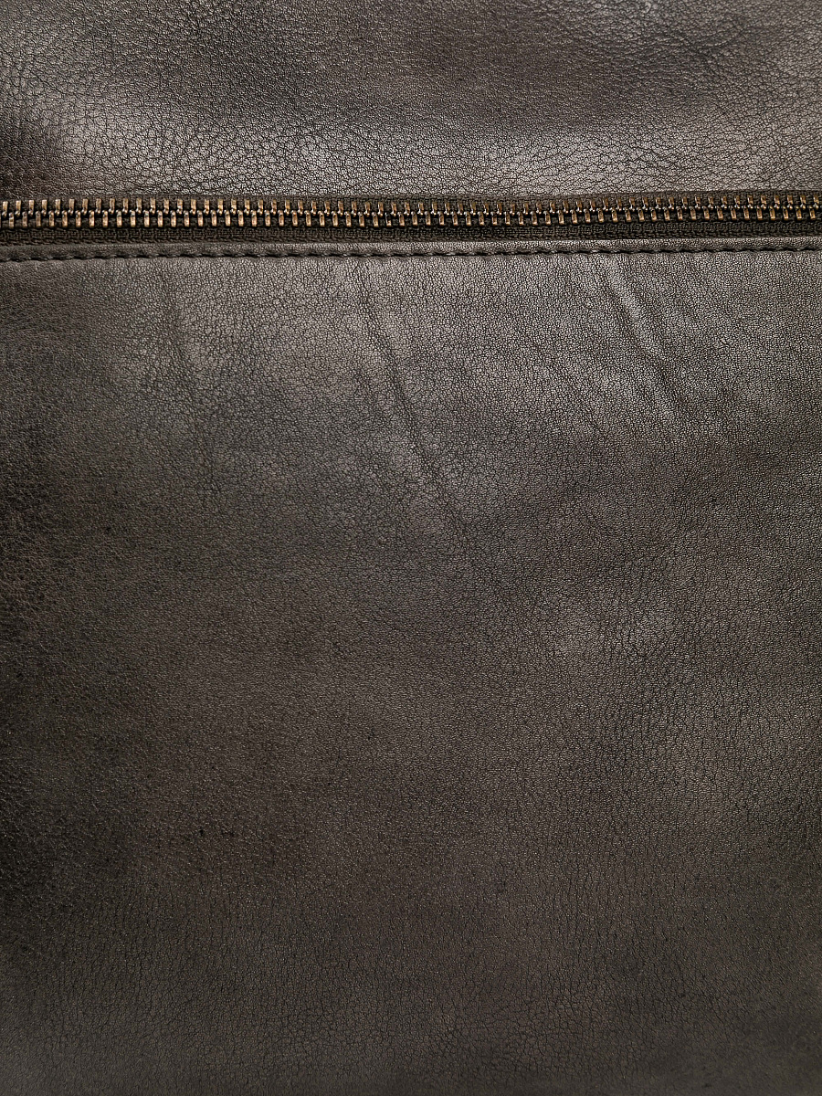 Сумка через плечо Dr.Koffer из натуральной кожи серая