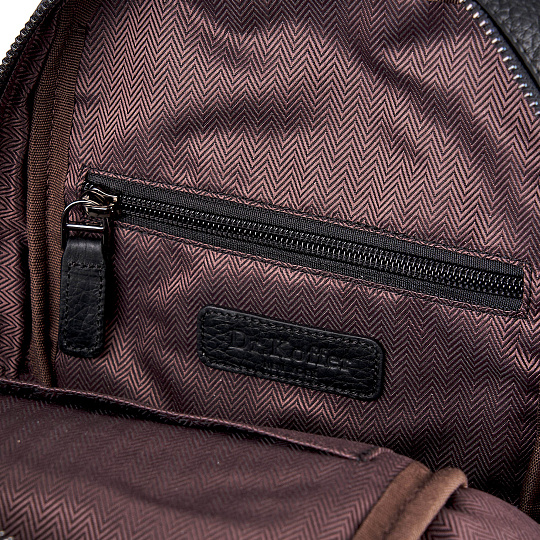 Рюкзак Dr. Koffer из натуральной кожи черный