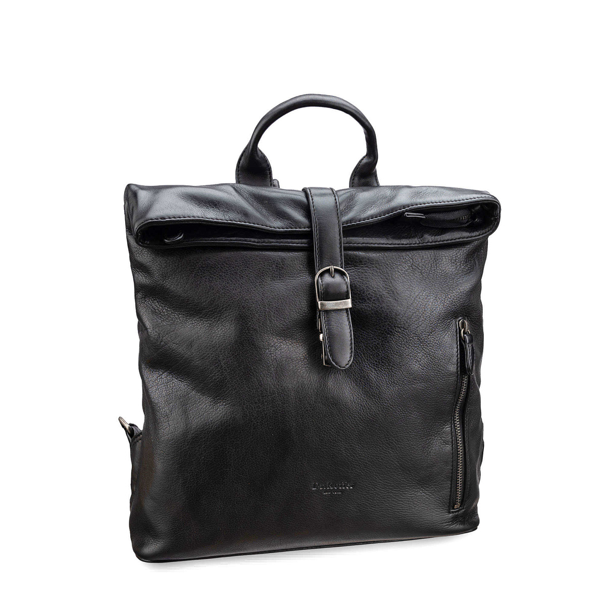Рюкзак Dr.Koffer из натуральной кожи черный