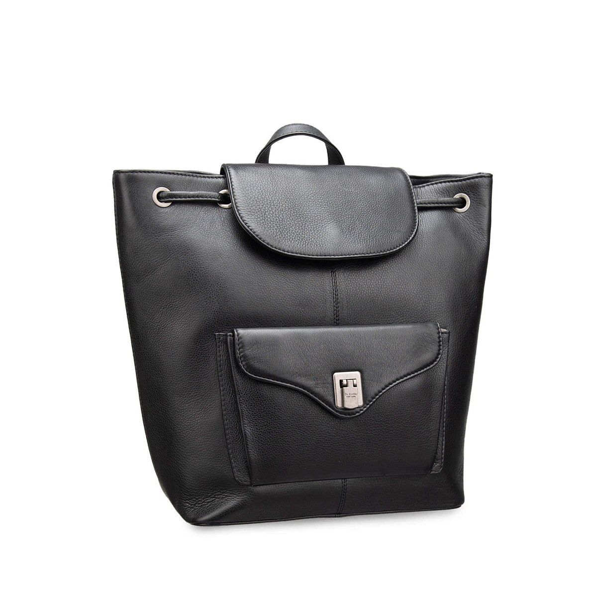 Рюкзак Dr.Koffer из натуральной кожи черный