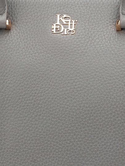 Женская сумка Dr. Koffer из натуральной кожи серая