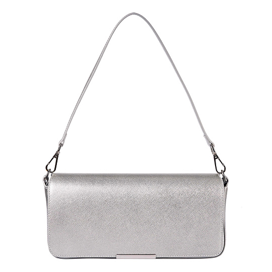 Женская сумка  Dr. Koffer из натуральной кожи серая