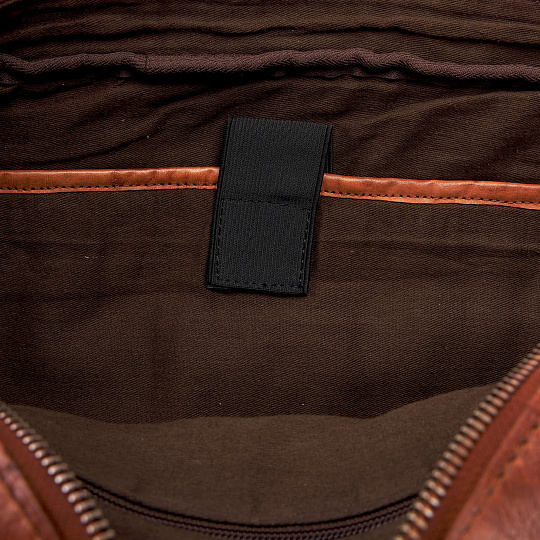 Деловая сумка Dr.Koffer из натуральной кожи коричневая