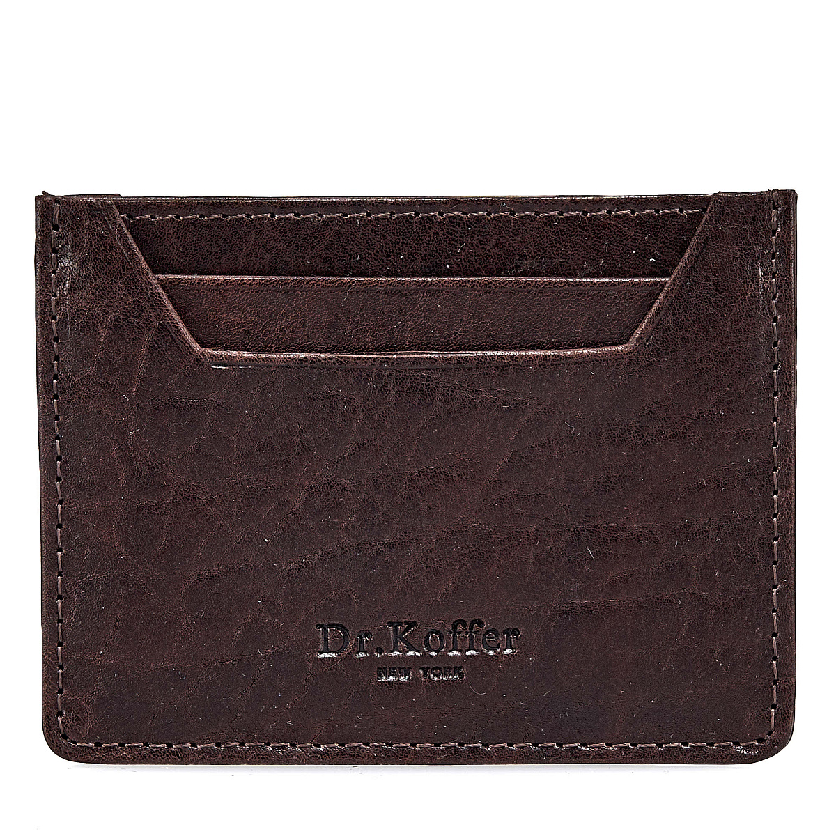 Кредитница Dr.Koffer из натуральной кожи коричневая
