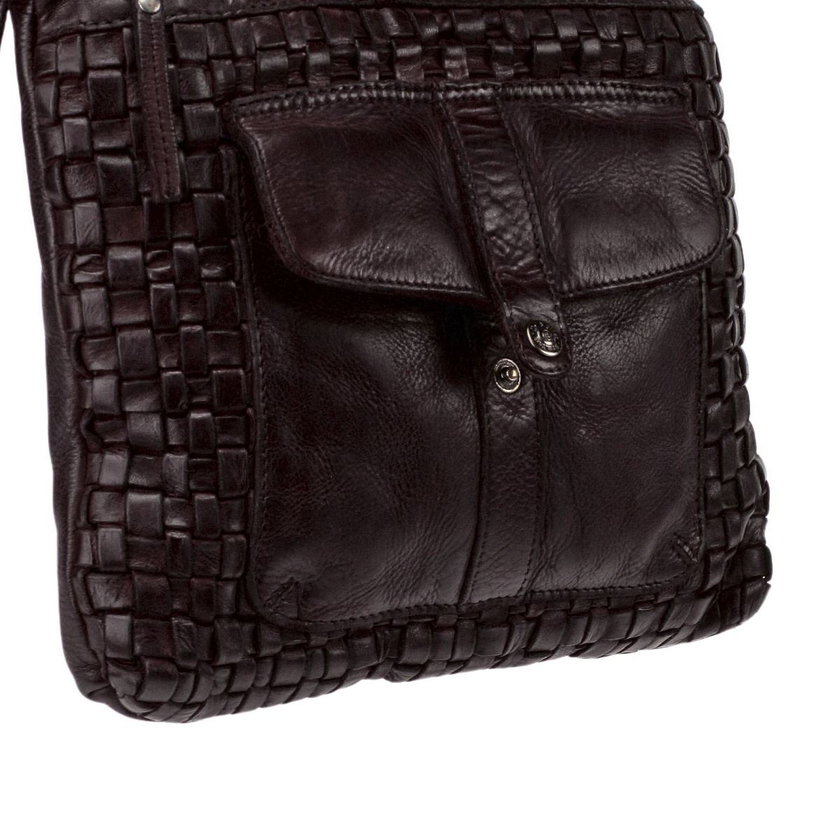 Сумка через плечо Dr.Koffer из натуральной кожи коричневая