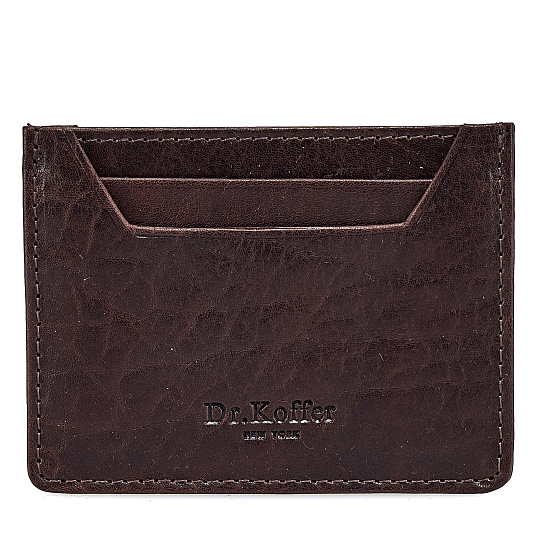 Кредитница Dr.Koffer из натуральной кожи коричневая
