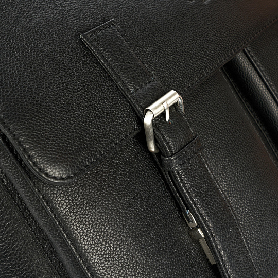 Портфель Dr.Koffer из натуральной кожи черный