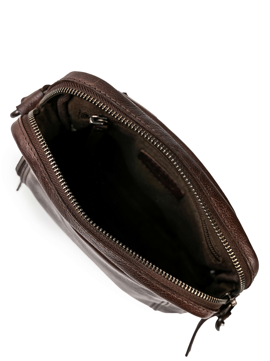 Сумка через плечо Dr.Koffer из натуральной кожи коричневая