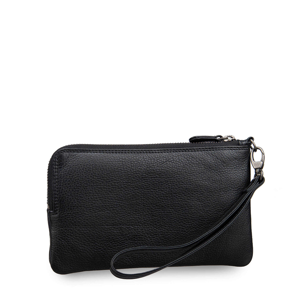 Портмоне из натуральной кожи черное