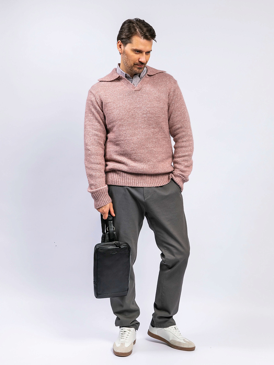 Рюкзак Dr. Koffer из натуральной кожи черный