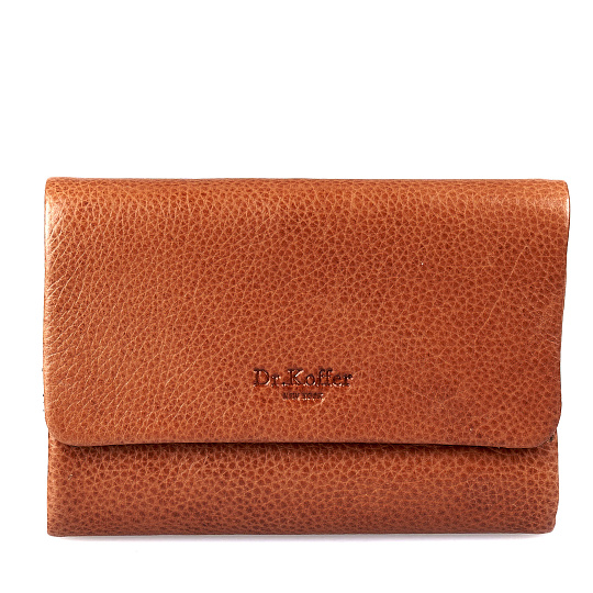 Портмоне Dr.Koffer из натуральной кожи светло-коричневое
