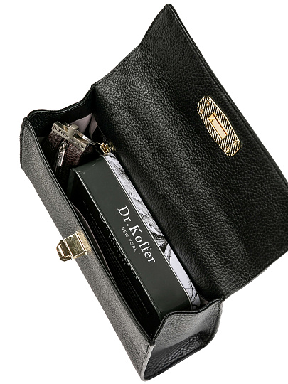 Женская сумка Dr.Koffer из натуральной кожи черная