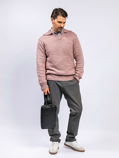 Рюкзак Dr. Koffer из натуральной кожи черный