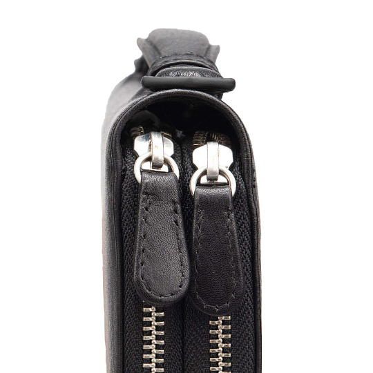 Портмоне Dr.Koffer из натуральной кожи черное