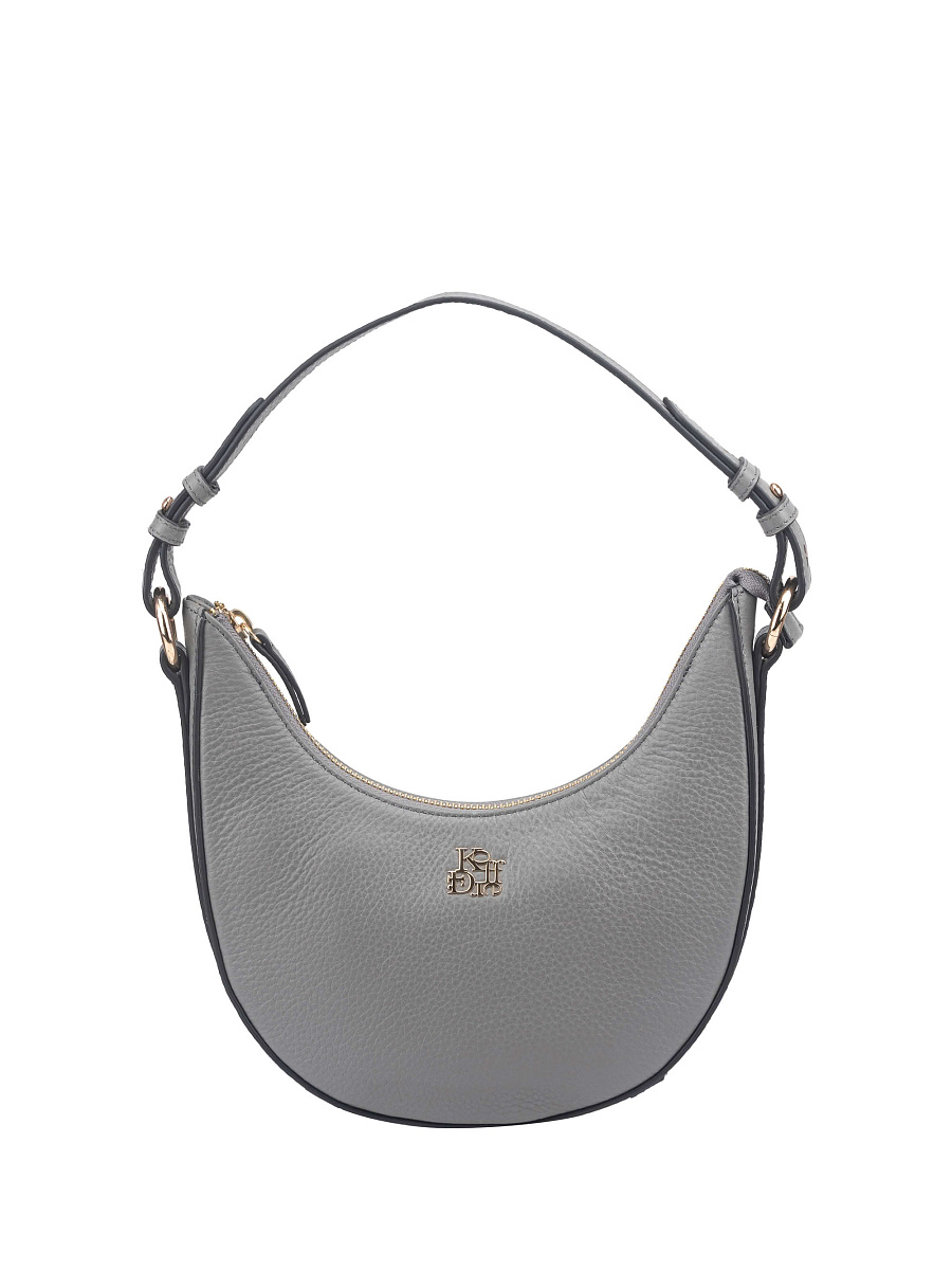 Женская сумка Dr. Koffer из натуральной кожи серая