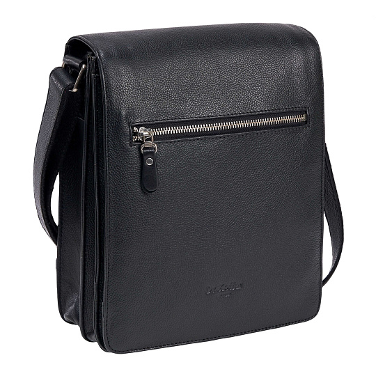 Сумка через плечо Dr.Koffer из натуральной кожи черная