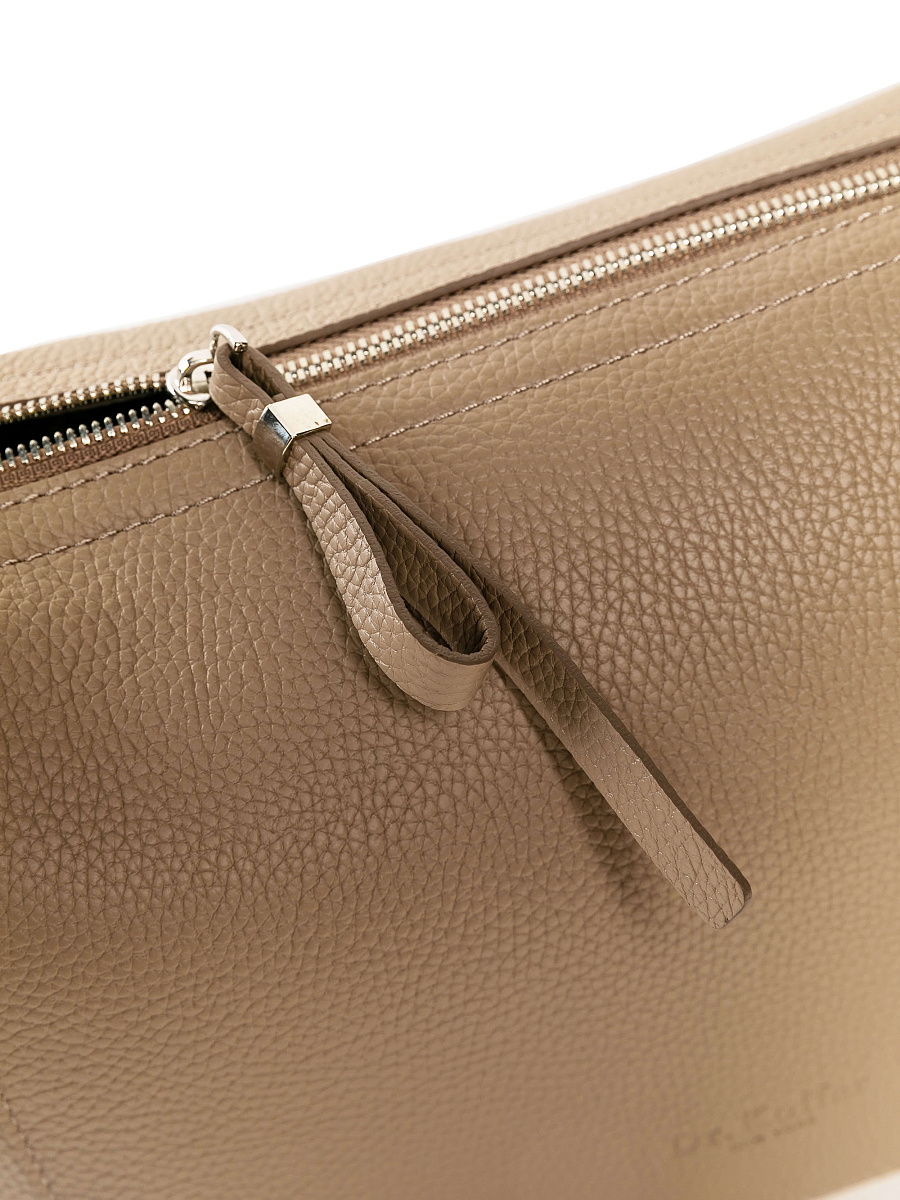 Женская сумка Dr. Koffer из натуральной кожи бежевая