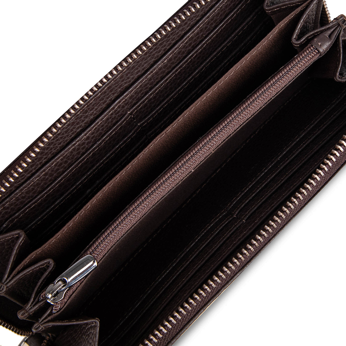 Портмоне Dr.Koffer из натуральной кожи коричневое