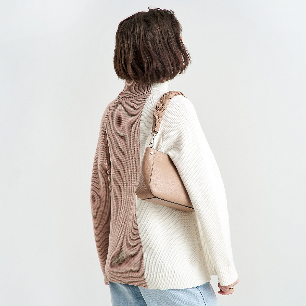 Женская сумка Dr. Koffer из натуральной кожи коричневая