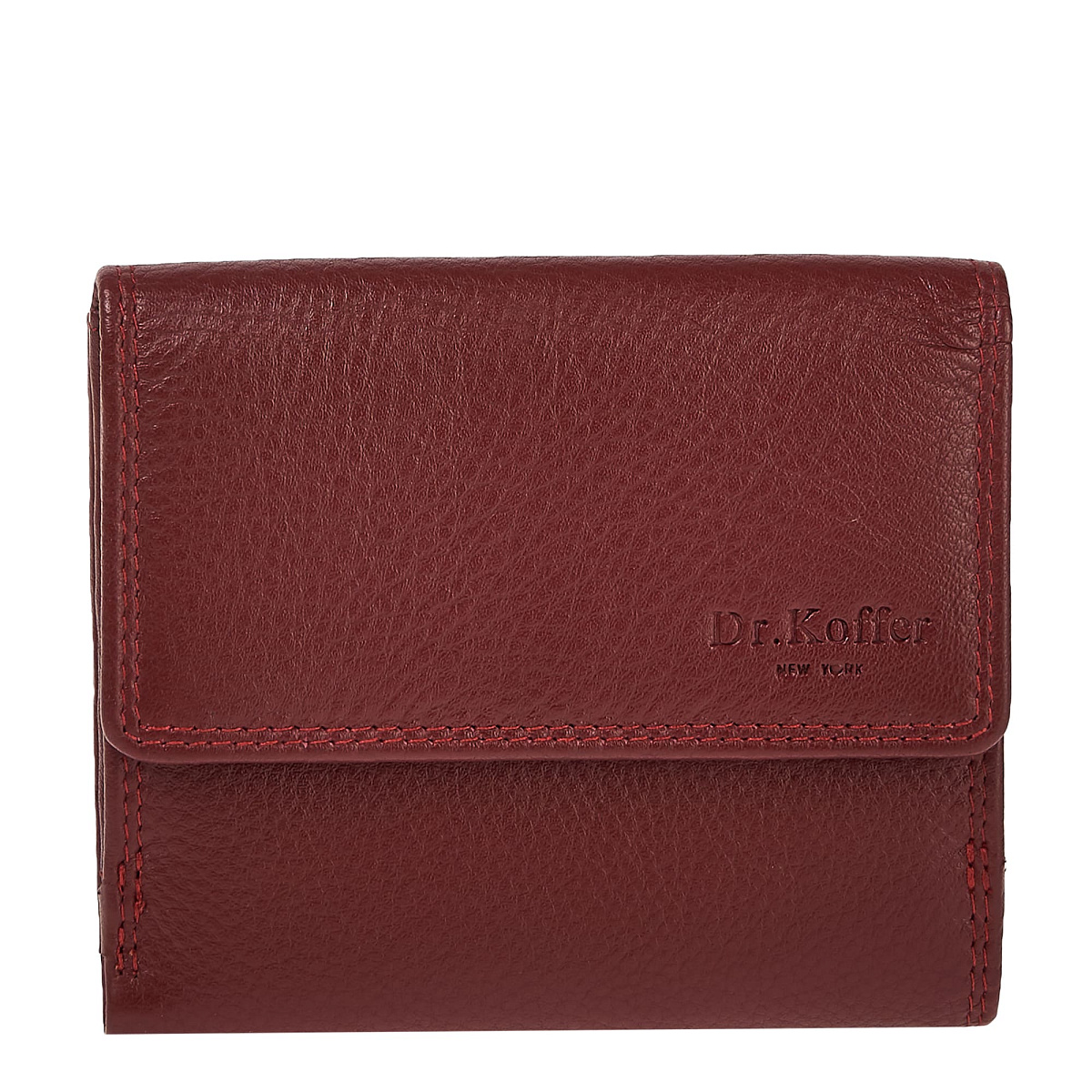 Портмоне Dr.Koffer из натуральной кожи бордовый