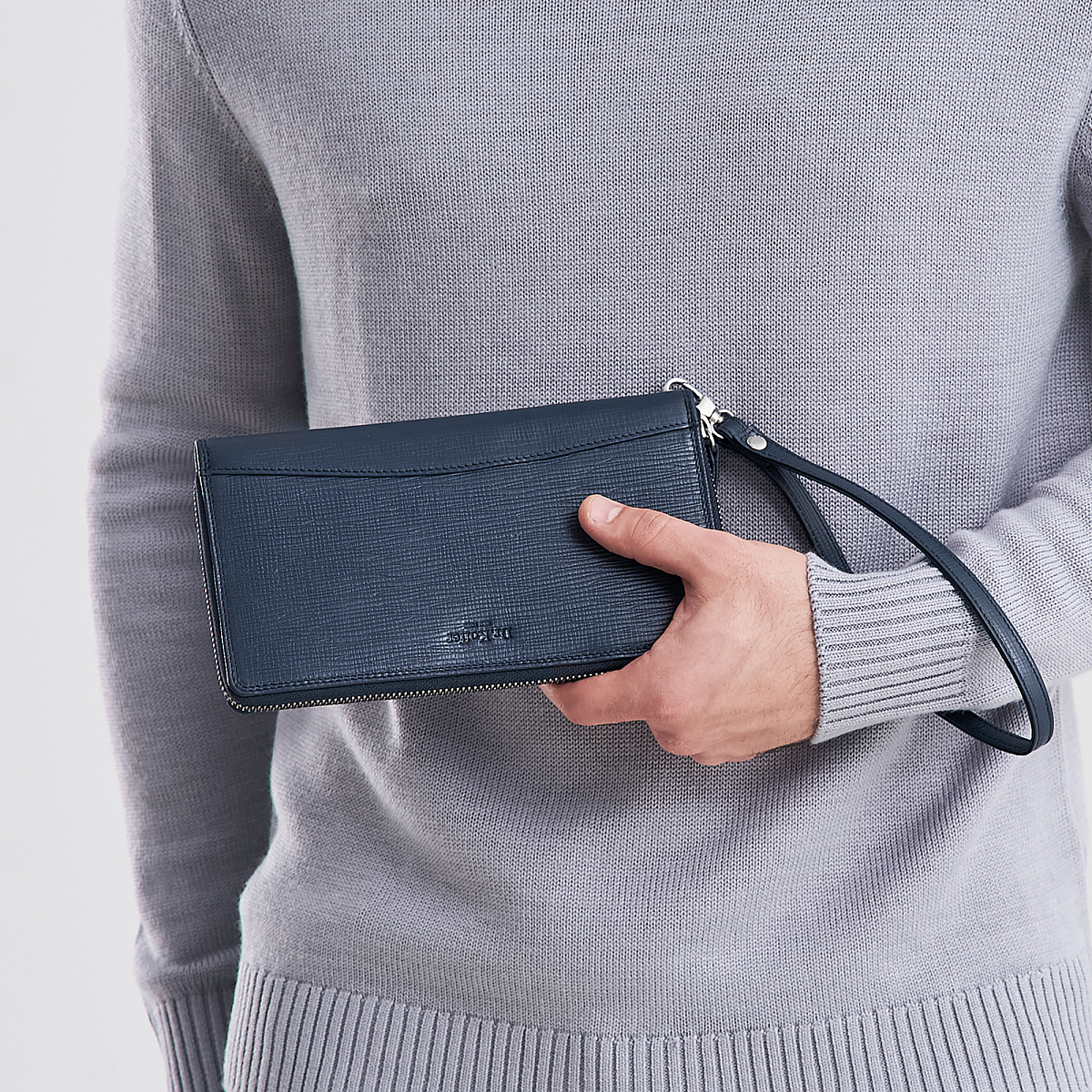 Портмоне Dr.Koffer из натуральной кожи синее